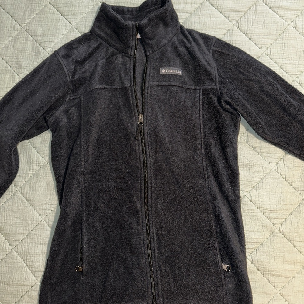 Columbia Charcoal Full-Zip Fleece Jacket